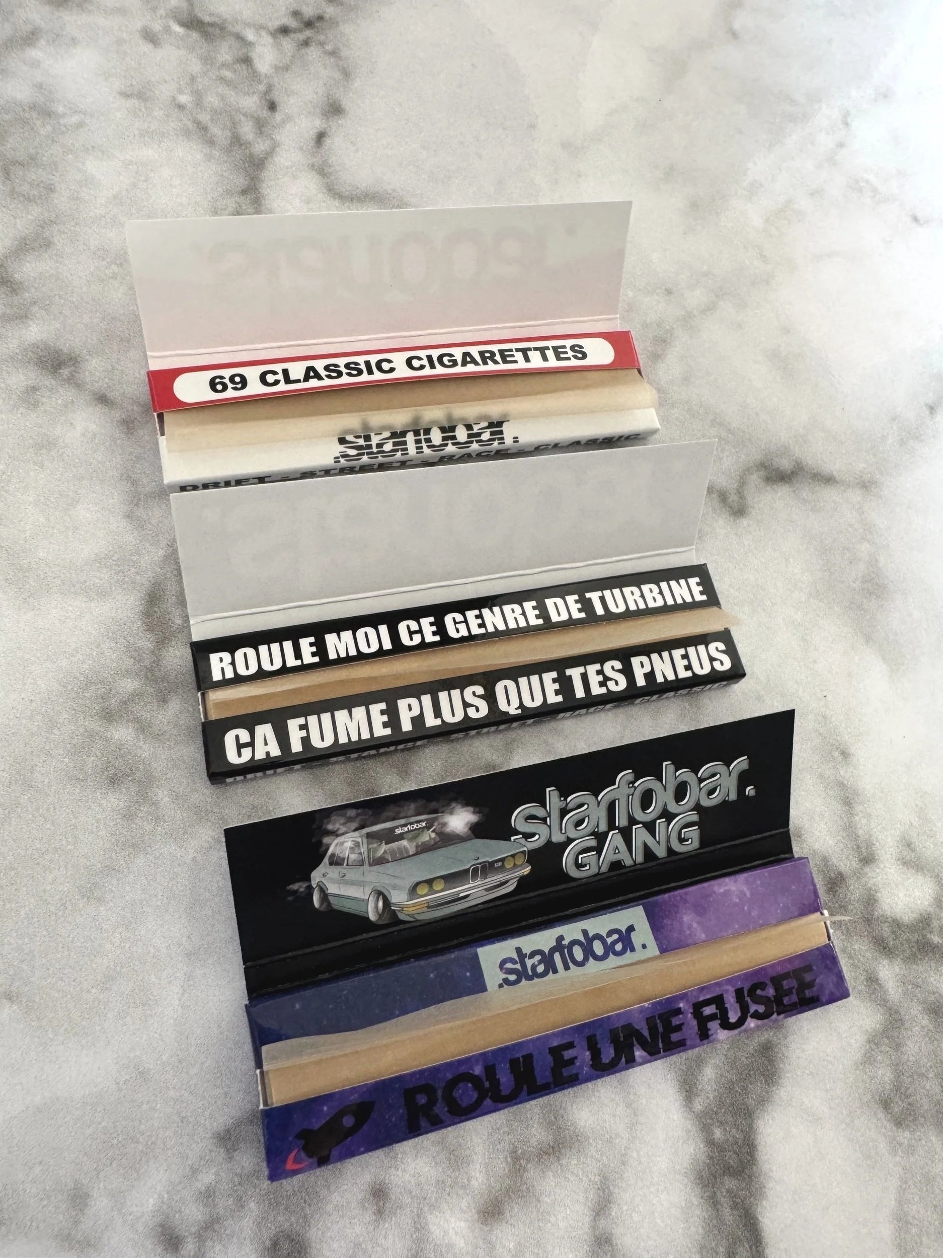 Pack x3 Feuilles Slim STARFOBAR