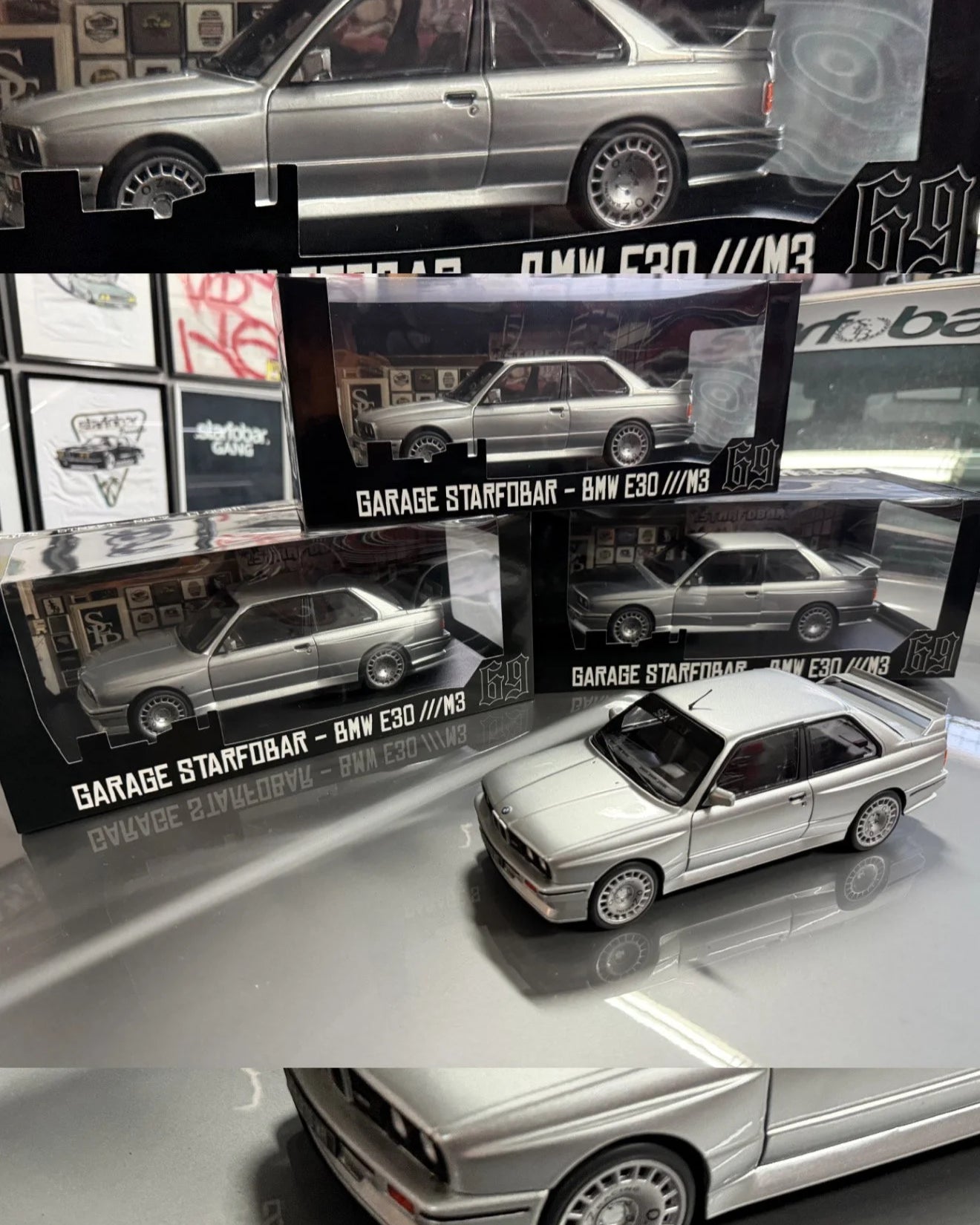 Miniature BMW E30 M3 STARFOBAR 1/18 (Série limitée)