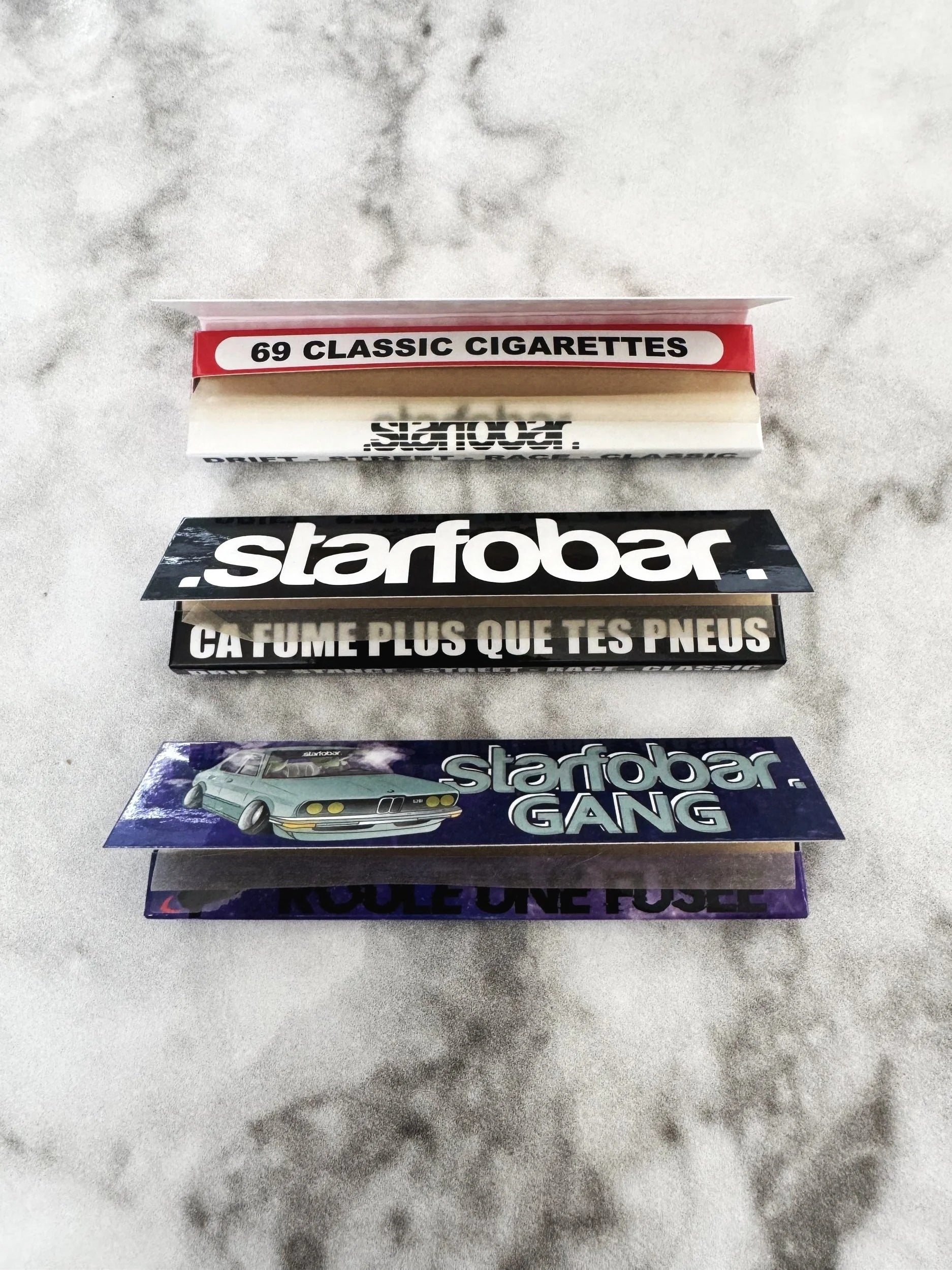 Pack x3 Feuilles Slim STARFOBAR