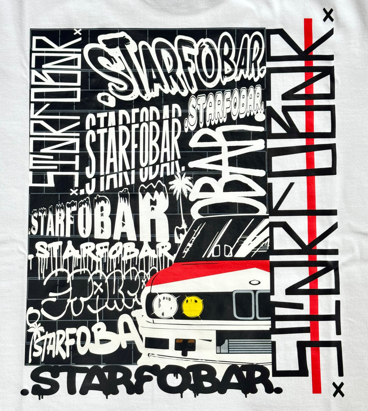 T-shirt STARFOBAR BANDE ROUGE (Série limitée)